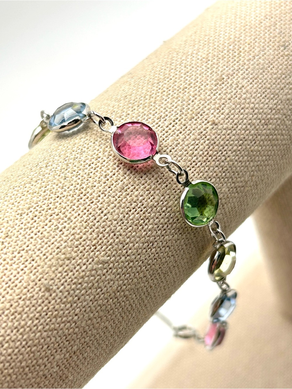 Swarovski Crystal Pastel Bezel Bracelet